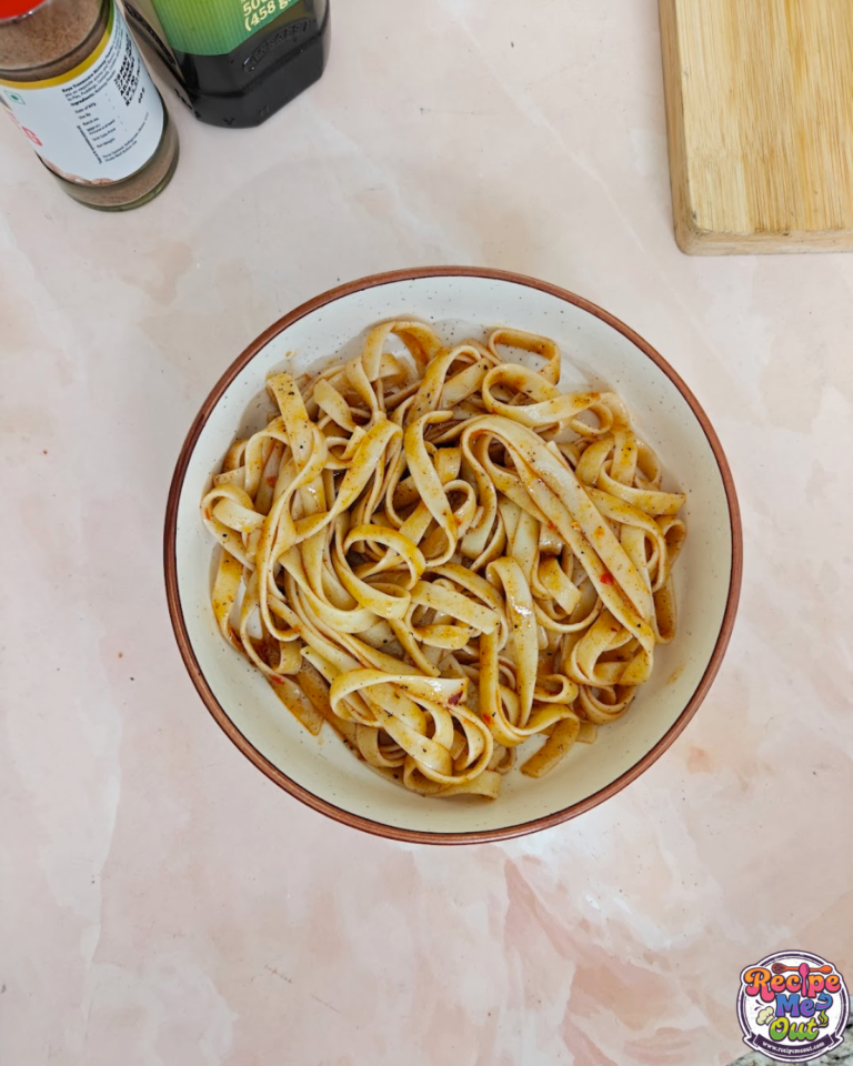 Pasta in Sweet Chilli and Sriracha Sauce
