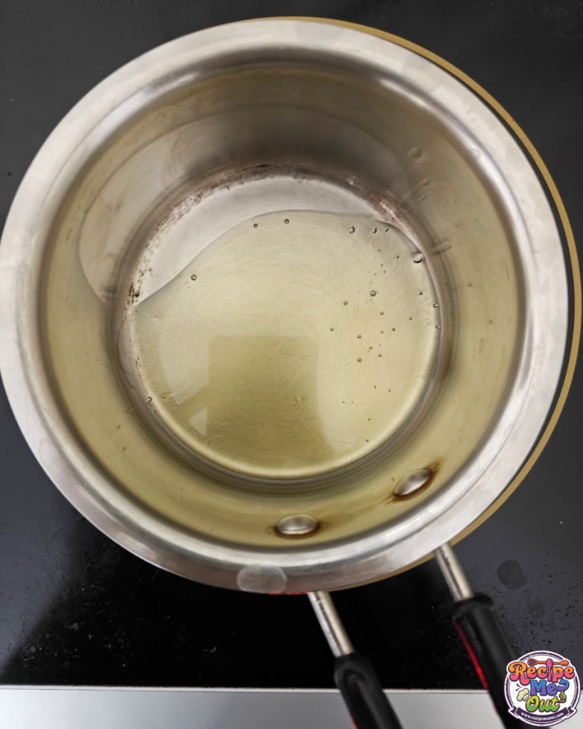 A pan with oil