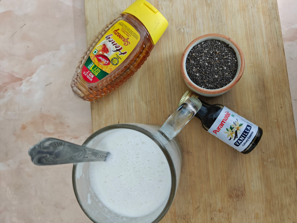 ingredients required for coconut chia pudding