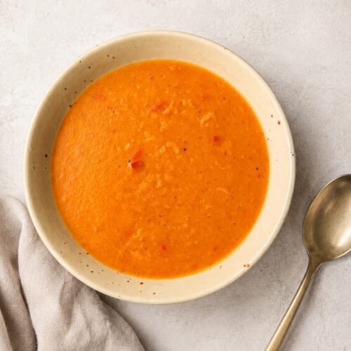 Mango Soup Served in a Bowl